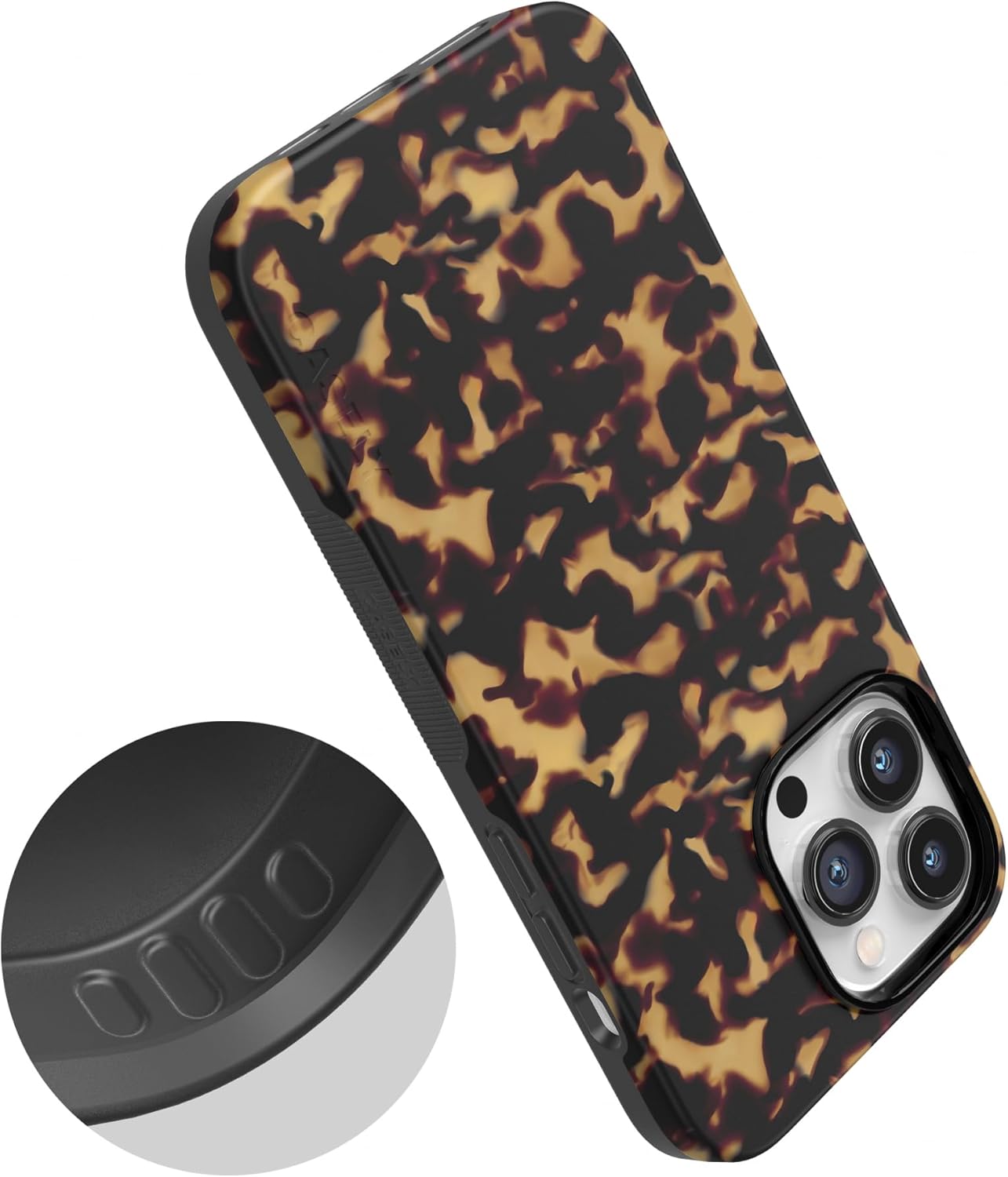 Casely iPhone 14 Pro Case | Shell Shocked | Tortoise Print | Bold Protective Design | Compatible with MagSafe