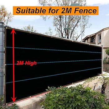 Goleray Privacy Fence Screen 6'x10' Outdoor Mesh Fencing Panels Temporary Fence Covering Privacy Windscreen Shade Net Covers For Backyard Garden Pool Wall, Blue
