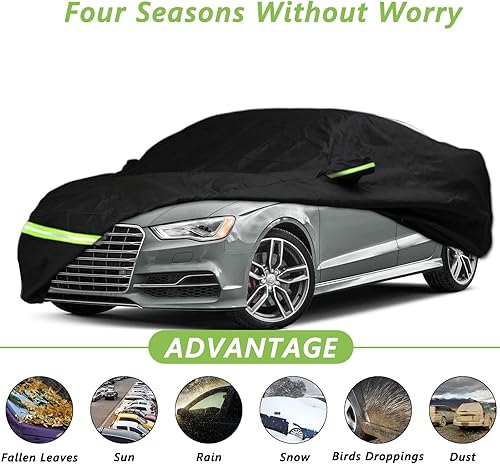 Miniatura 3 de YIXIN Funda impermeable para automóvil SUV 2018-2023 Audi Q8SQ8, ajuste personalizado, correa 100% impermeable a prueba de viento y bandas de