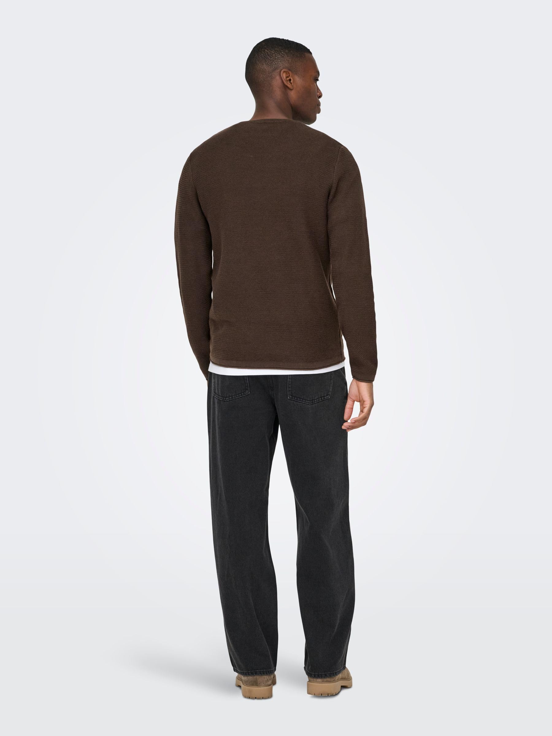 Only & Sons Herren Onseric Reg 12 Struc Crew Knit Noos Onseric Reg 12 Struc Crew Knit Noos (1er Pack)