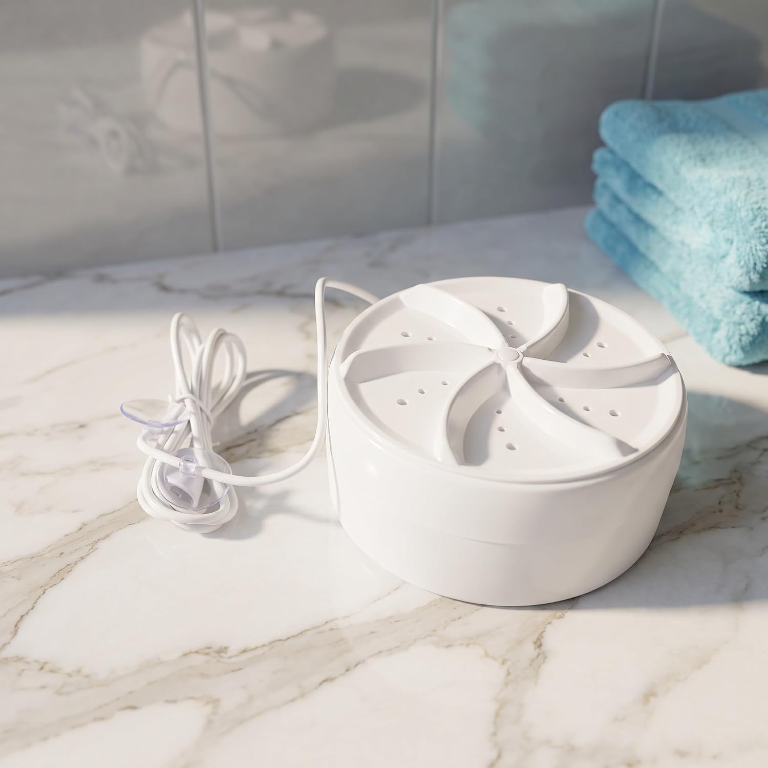UKCOCO Mini Washing Machine Ultrasonic Turbo Laundry Washer