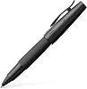 Faber-Castell e-motion Wood and Chrome Rollerball Pen - Black