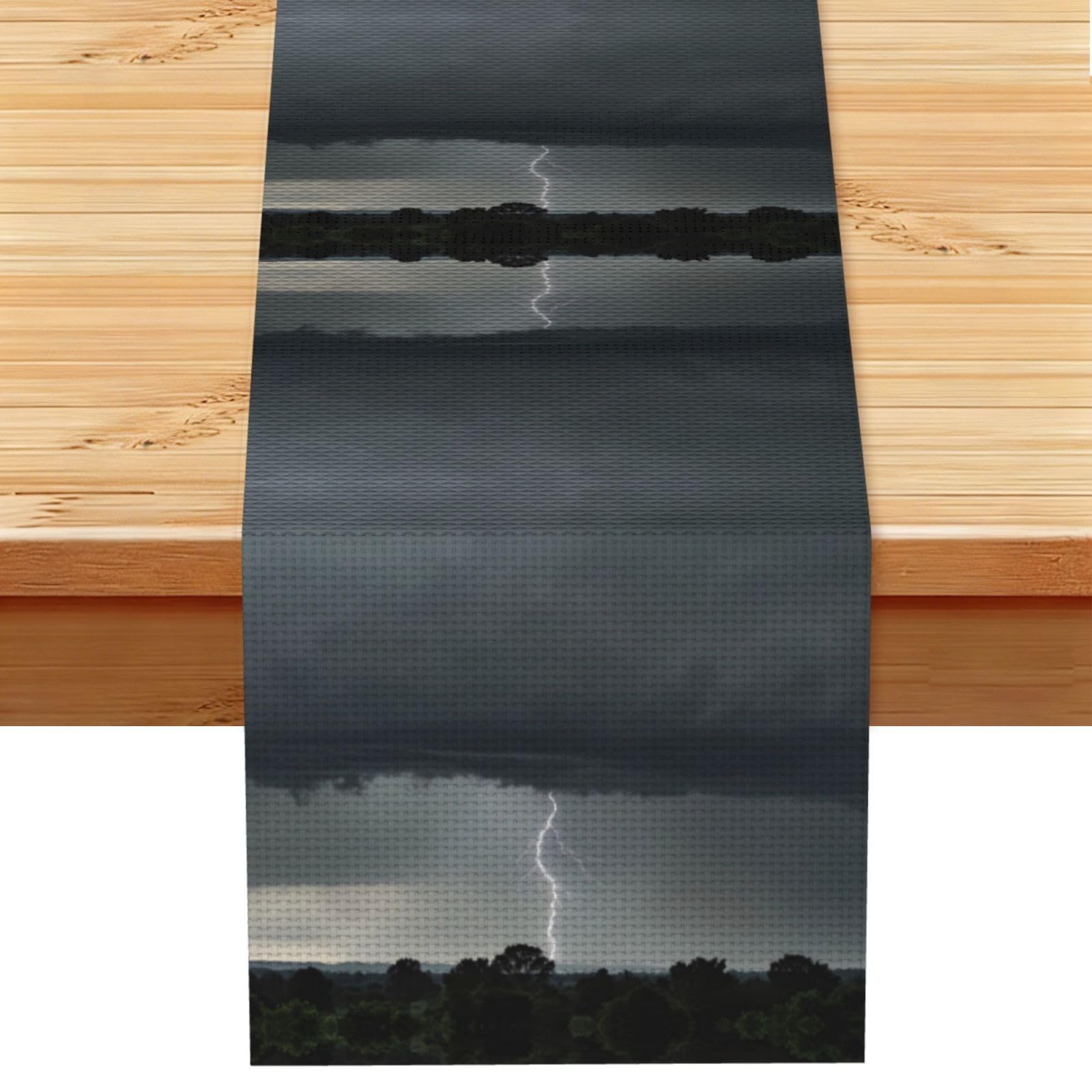 precipitation Linen Feel Table Runner Wedding Party Home Decoration