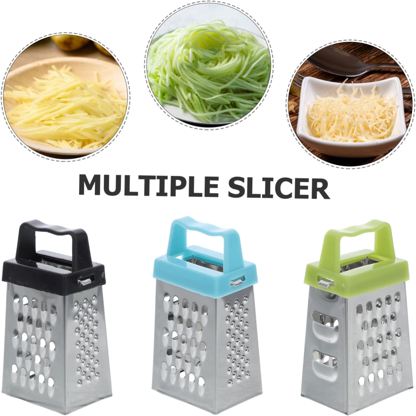 6pcs Mini Cheese Grater, Handheld Grater Stainless Steel 4-in-1