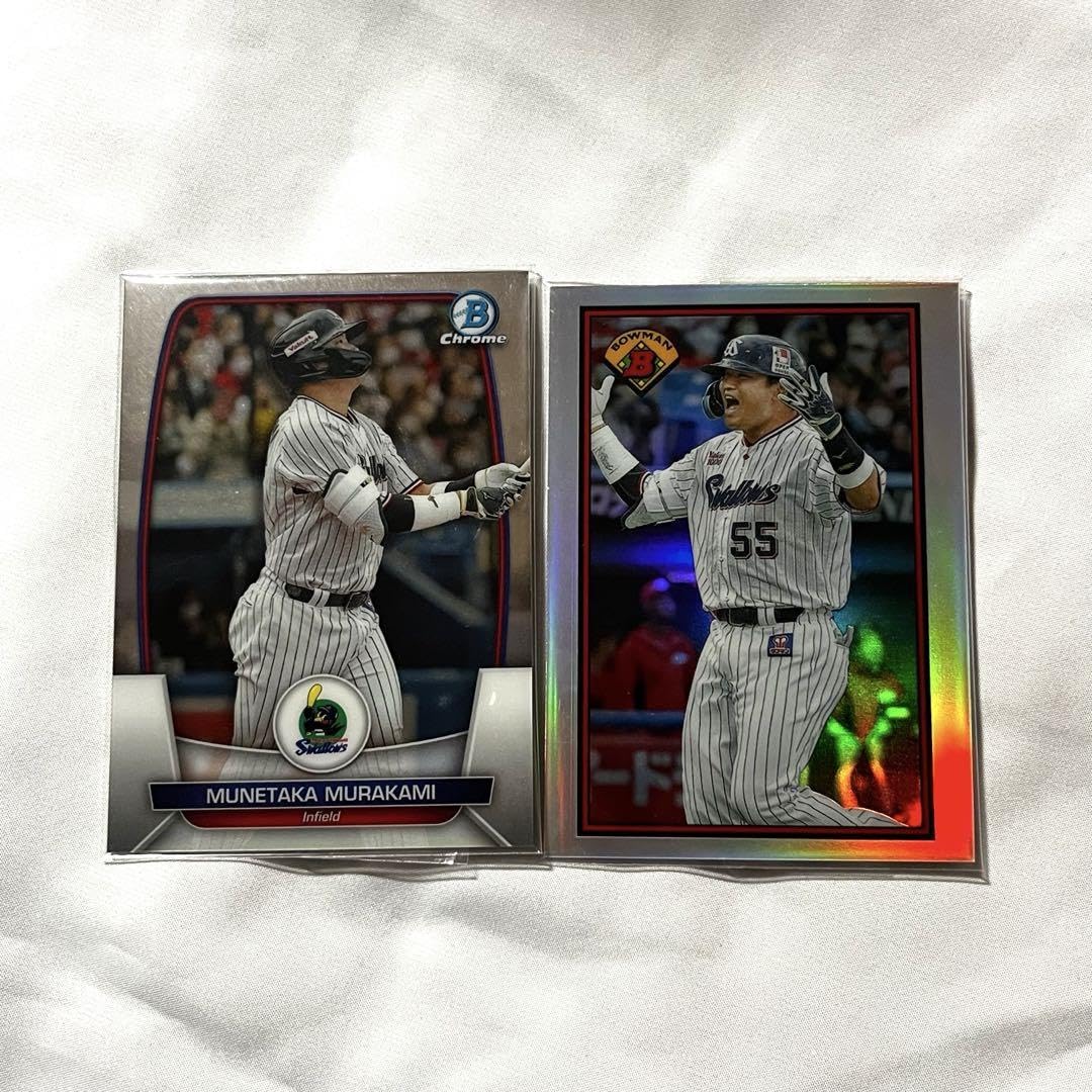 topps bowman npb 2023 10枚限定　村上　カード Amazon.co.jp: 村上宗隆 npb topps bowman ベースボールカード