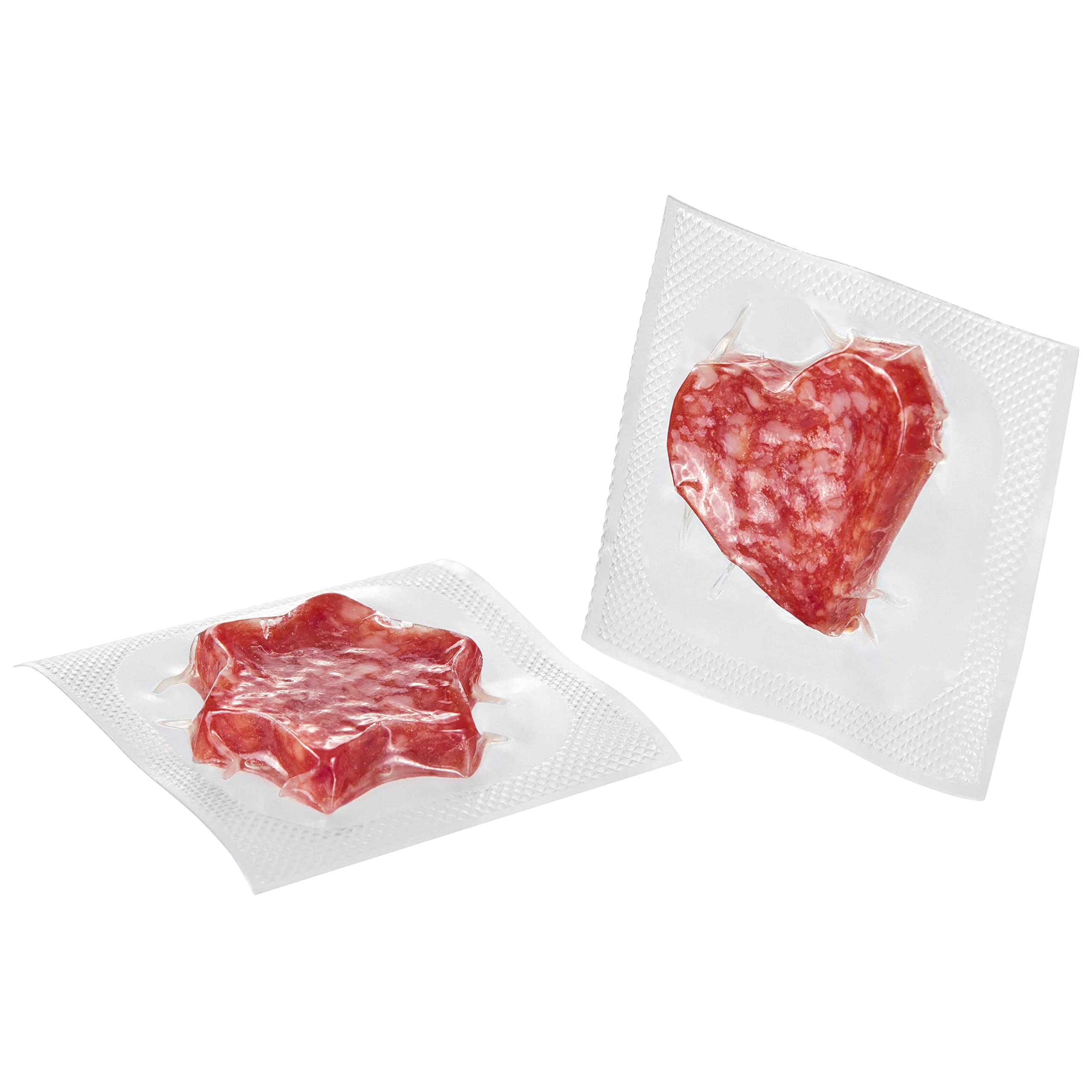 Calendario dell'Avvento WURSTBARON® Salame piccante – 24 mini stelle e cuori di salsiccia, snack e dolcetti per Natale – alta qualità e sapori affumicati, 40,8 g