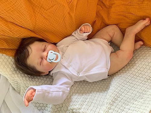 Angelbaby Lindas muñecas realistas para bebé Reborn de 19 pulgadas muñecas de silicona recién nacidas Sweet Deams para dormir de tela suave realista Angelbaby Lindas muñecas realistas para bebé Reborn de 19 pulgadas muñecas de silicona recién nacidas Sweet Deams para dormir de tela suave realista