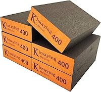 Vista 12 de Esponja de lijado, bloque de lijado surtido de grano 120, esponjas de lijadora húmedas y secas de doble uso para paneles de yeso, esponja de papel