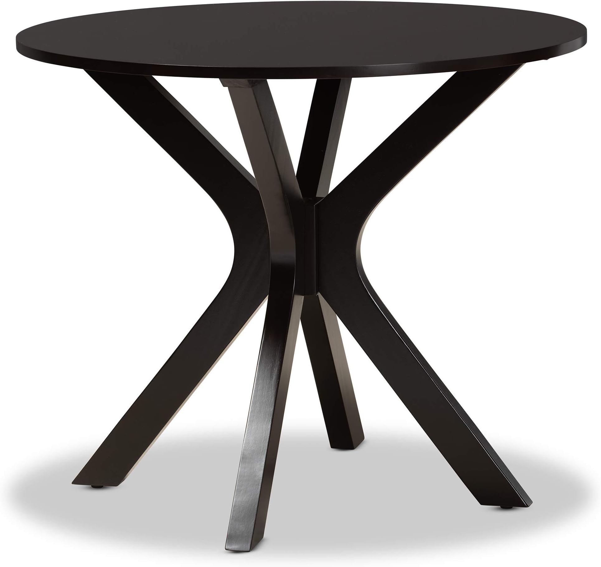 Baxton StudioKenji 34.3-inch W Dining Table, Dark Brown (168-10892-HiT)