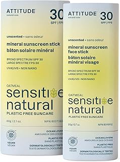 Paquete de protector solar mineral ATTITUDE p...