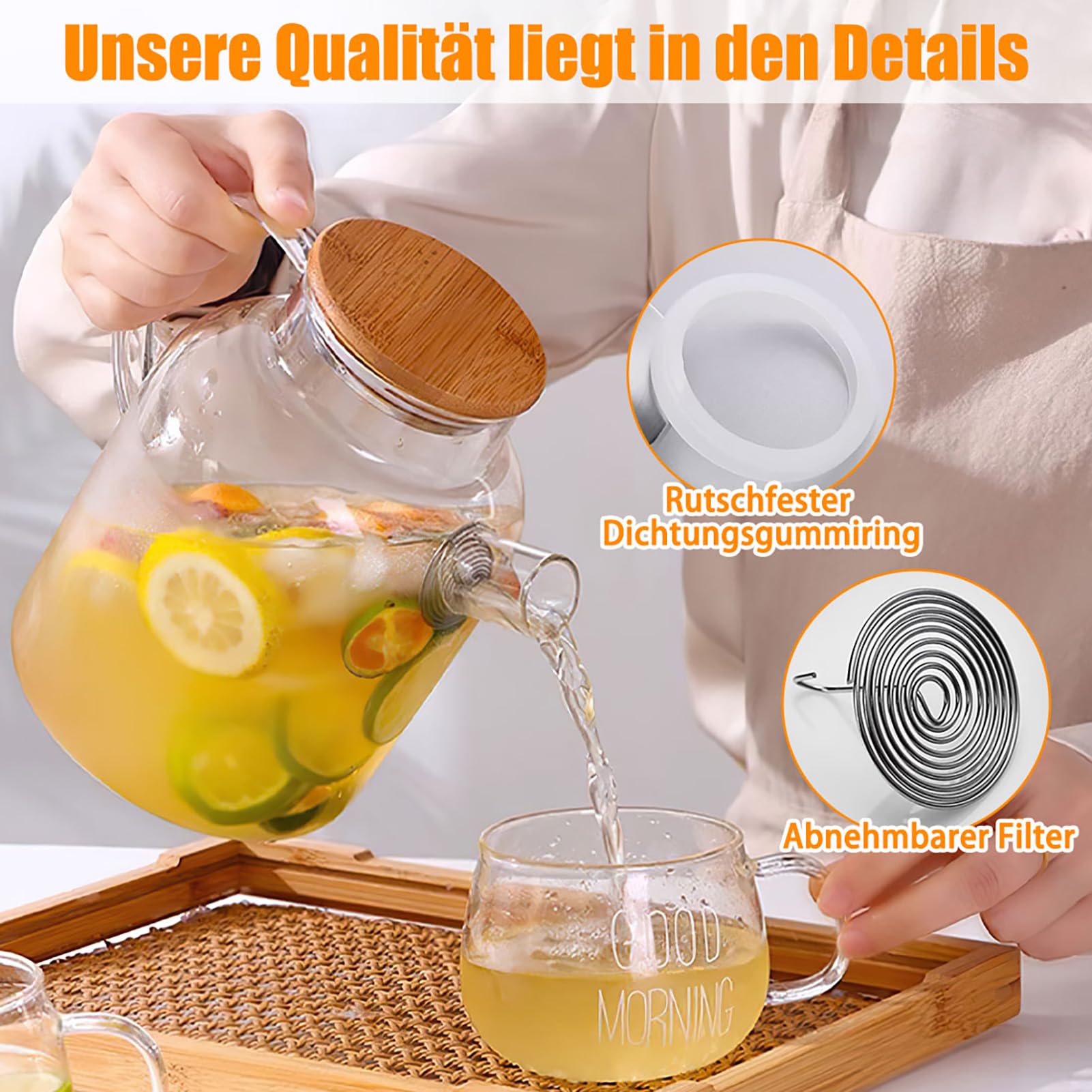 Alipis Couvercles De Théière En Verre 8,2 Cm, Lot De 3