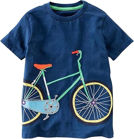 Generic Baby,Clothing,Baby Boys 0-24m,Tops,T-Shirts Little Baby Boys Summer Clothes T-Shirt Cotton Short Sleeve Blouse Funny Print Tops Clothes for Toddler Kids 2-10 Years