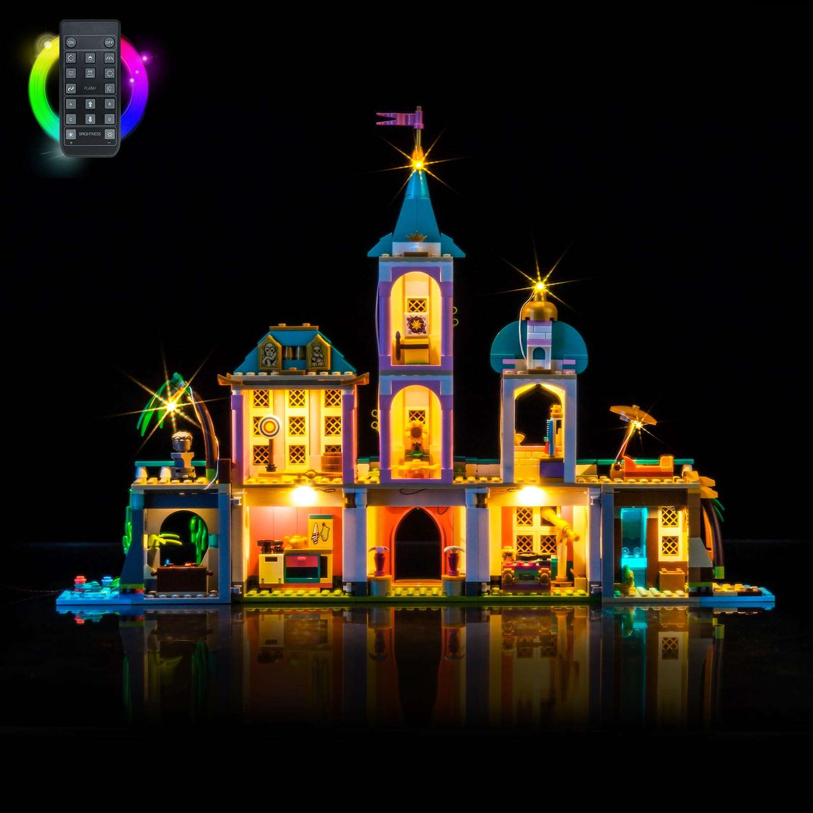 Remote Control Led Light Set Compatible with Lego Princess Castle & Royal Pets 43267 (No Model) - Image 2