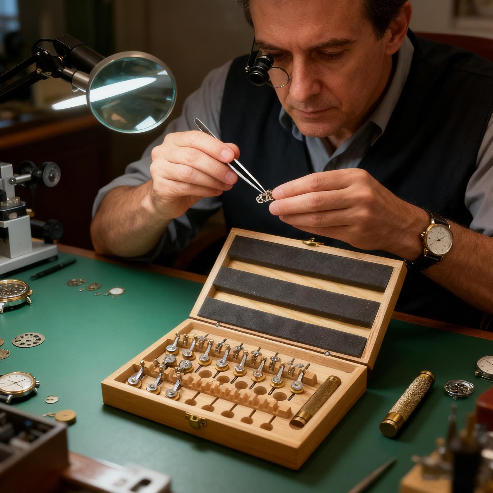 Mainspring Winder - Kit di corda per orologio, strumento di riparazione orologi in rame | Forniture di avvolgimento per orologio da polso professionale e conveniente per la riparazione della