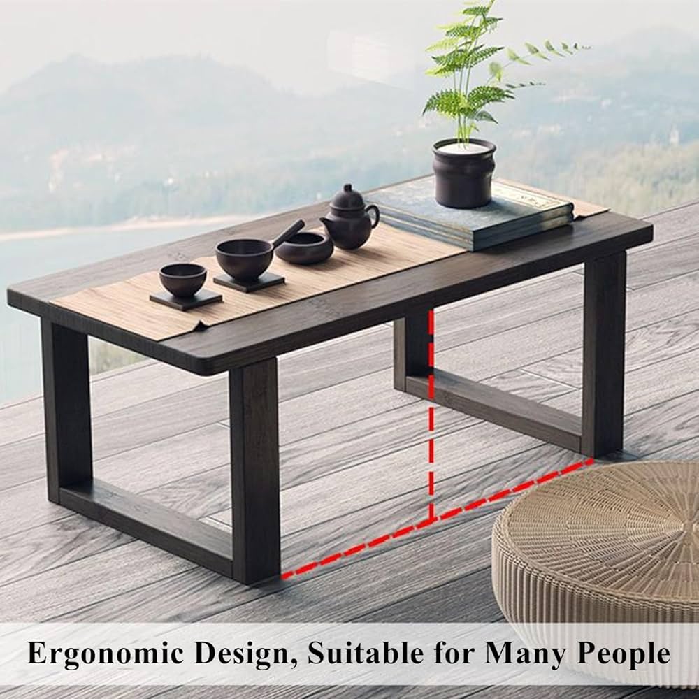 激レア))終売品！！octability Flat Table ate Coffee Table Table Solid Wood Tatami Floor-to-ceiling Window