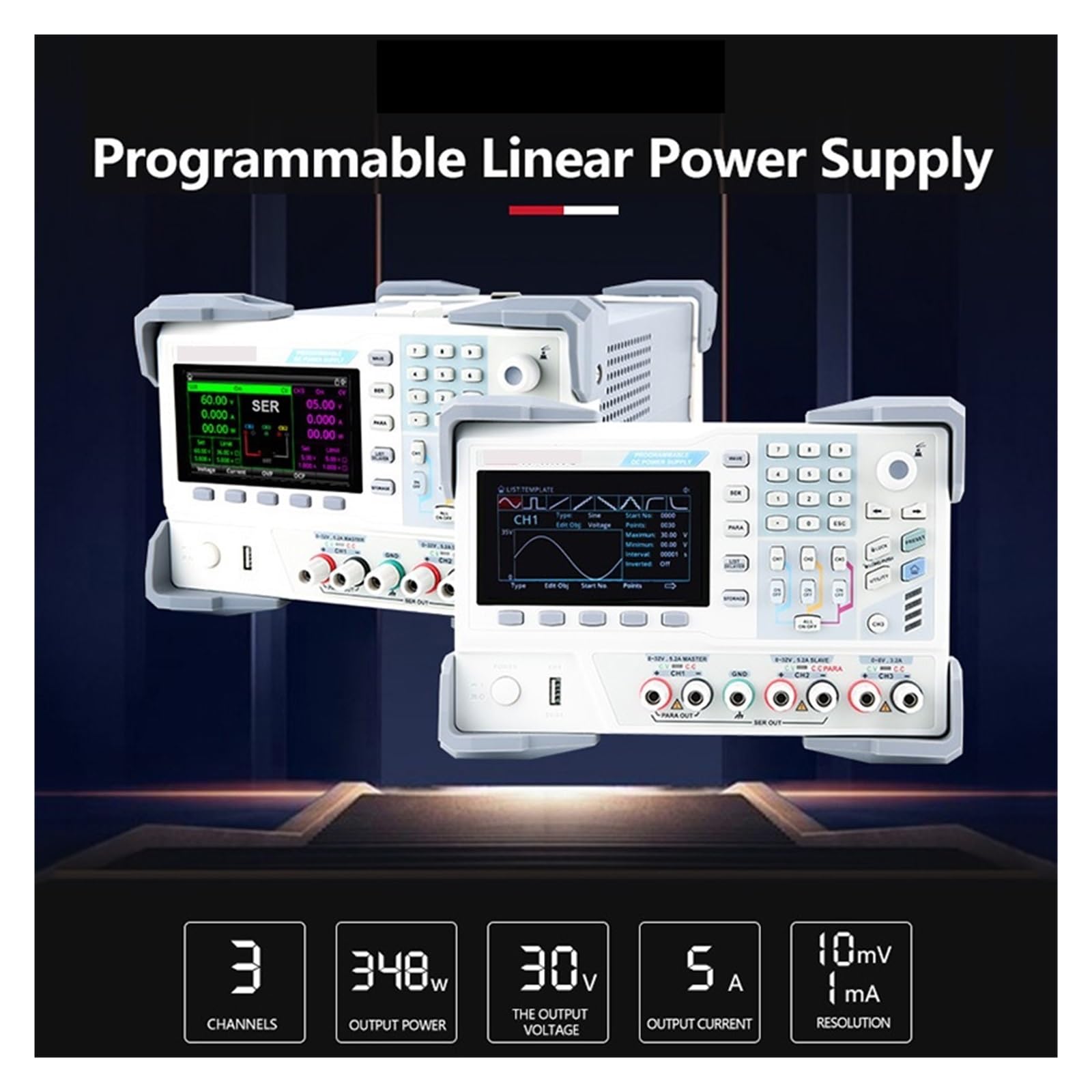 Alimentation Laboratoire, Alimentation CC réglable programmable, régulateur de tension de laboratoire 30V 5A,