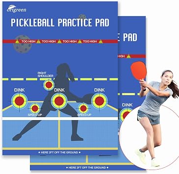 Pickleball Practice Pad & Poster - Dink Master Rebounder for Indoor/Outdoor Training