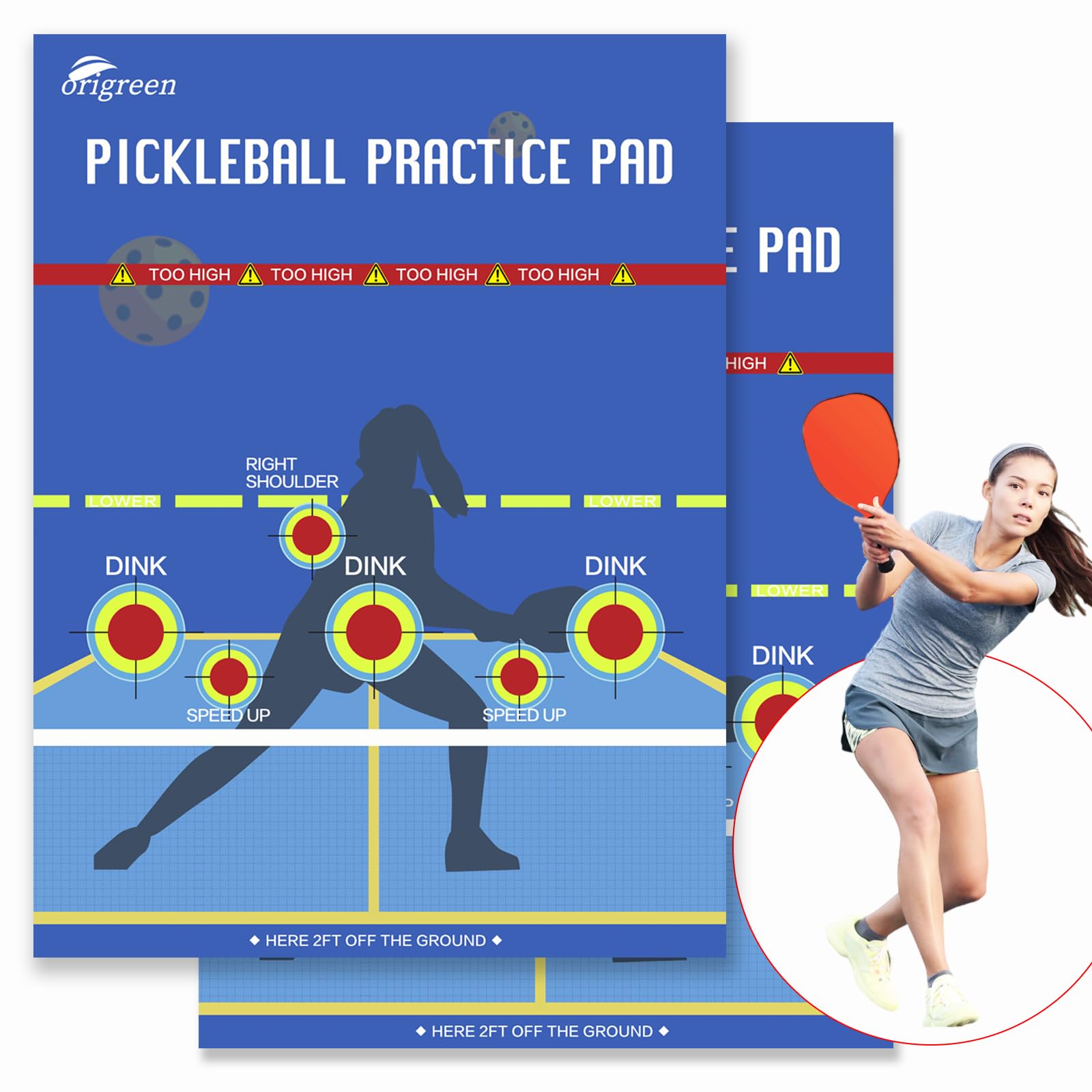 Exercise Poster for Pickleball Paddle set product research image