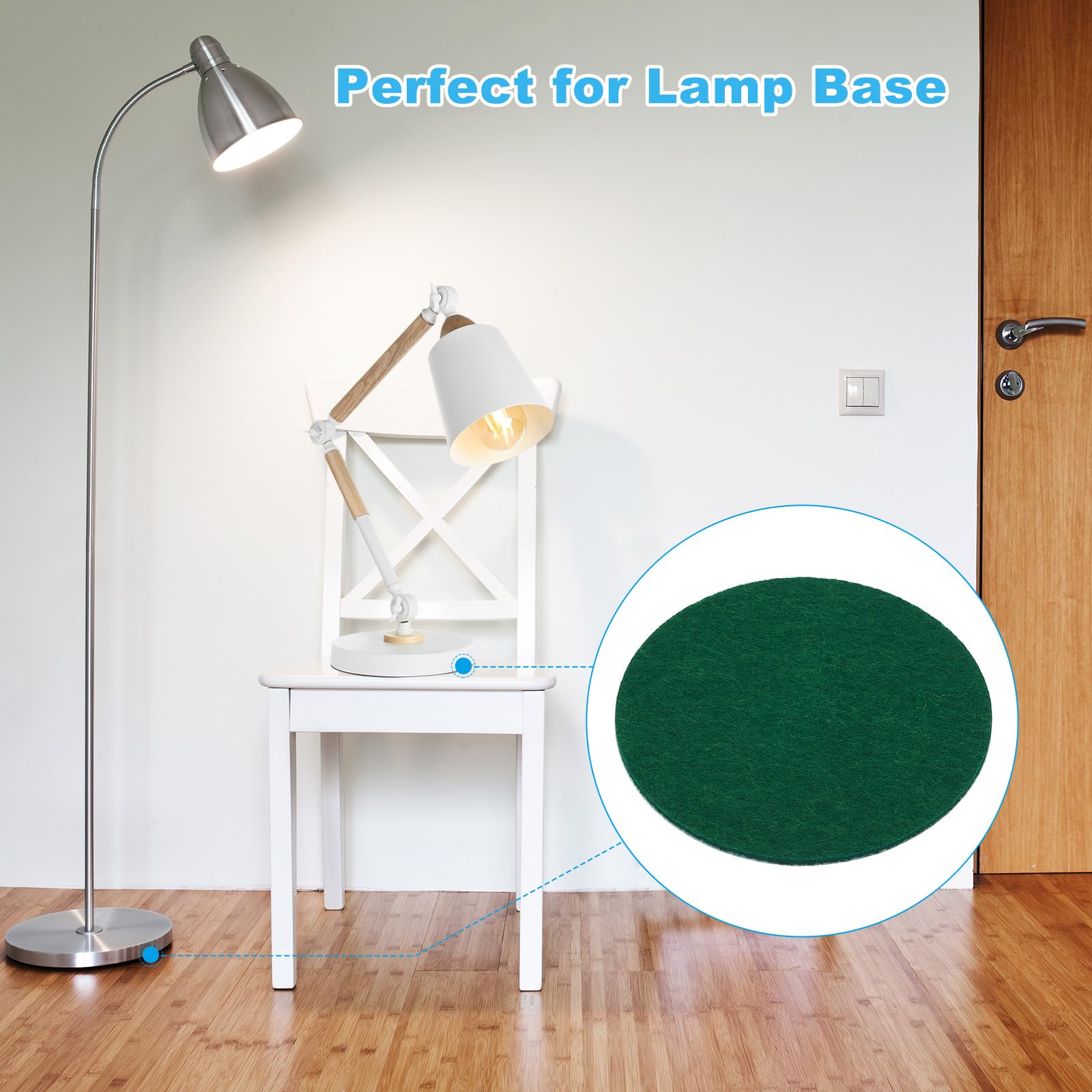 PATIKIL Base De Lampe De 5,5 Pouces De Diamètre Feutre 5Pcs