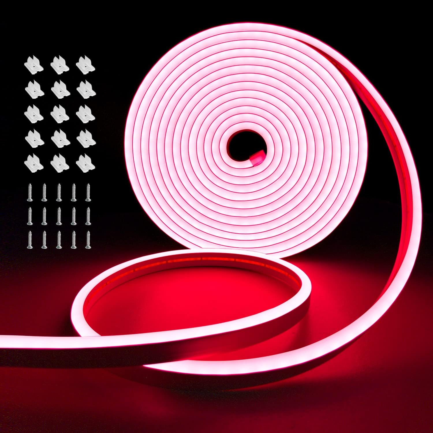 segrass 16.4ft neon LED Light Strip Waterproof Flexible Neon LED Strip Lights 12v