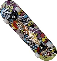 Vista 9 de Patineta para principiantes, 31 pulgadas, patineta completa para niños, adolescentes y adultos, 8 capas de arce de doble patada Cruiser patineta