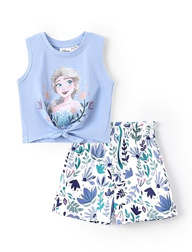 Disney Frozen Princess Minnie Stitch Girl Clothes Long Sleeve Knot