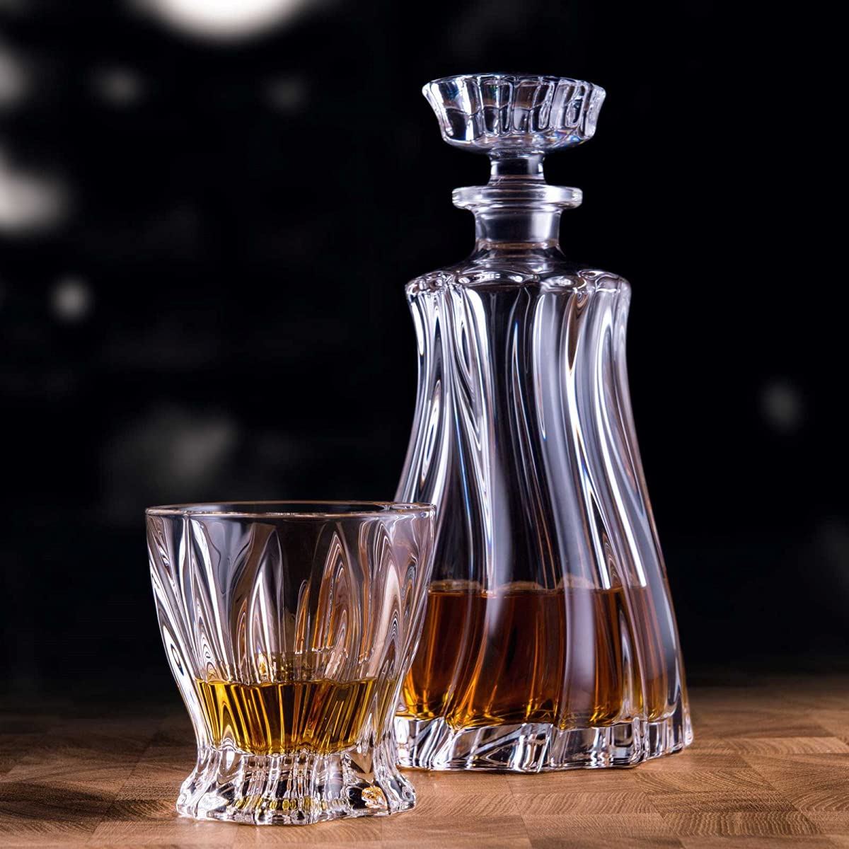 Amazon.co.jp: ボヘミアンクリスタルガラスウイスキーセット1 + 6  
