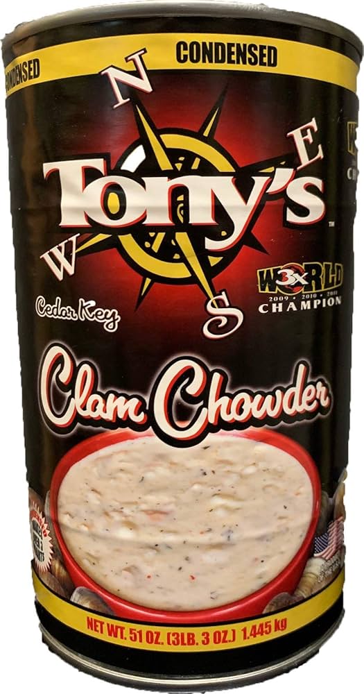 ともみいちゃんさん　SLIM WEEK DRINK Clam Chowder Amazon.com : Tony's Clam Chowder, 3X World Champion, 51oz ounce (1