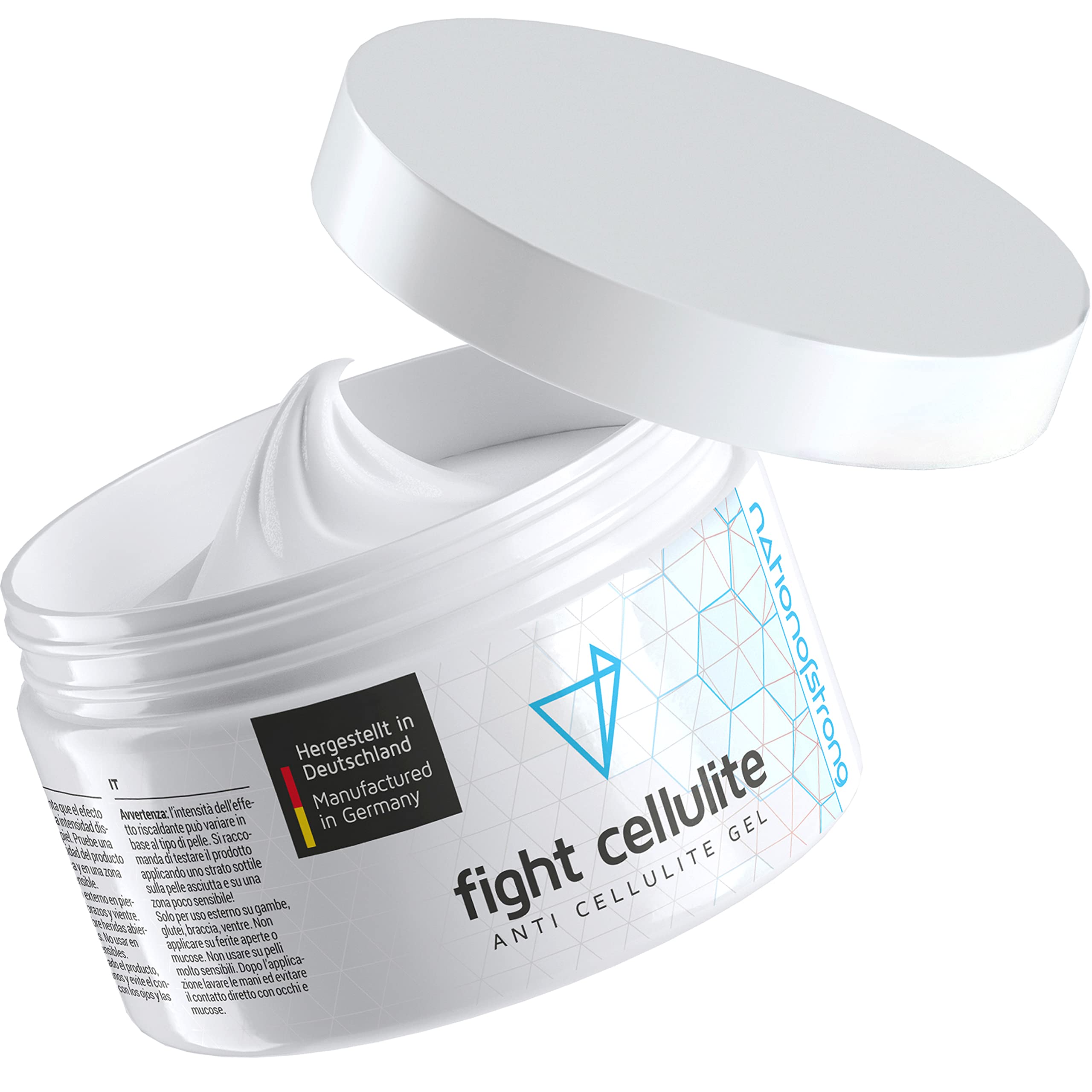 Fight Cellulite | Crema professionale anti-cellulite attivata dal calore | Formula forte con Caffeina e L-Carnitina per una pelle più tonica e compatta | Made in Germany