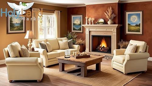 Miniatura 6 de Holy Land Market Tabletas de los Diez Mandamientos, resina sobre base de madera, placa de 10 mandamientos, decálogo dado a Moisés en el monte Horeb