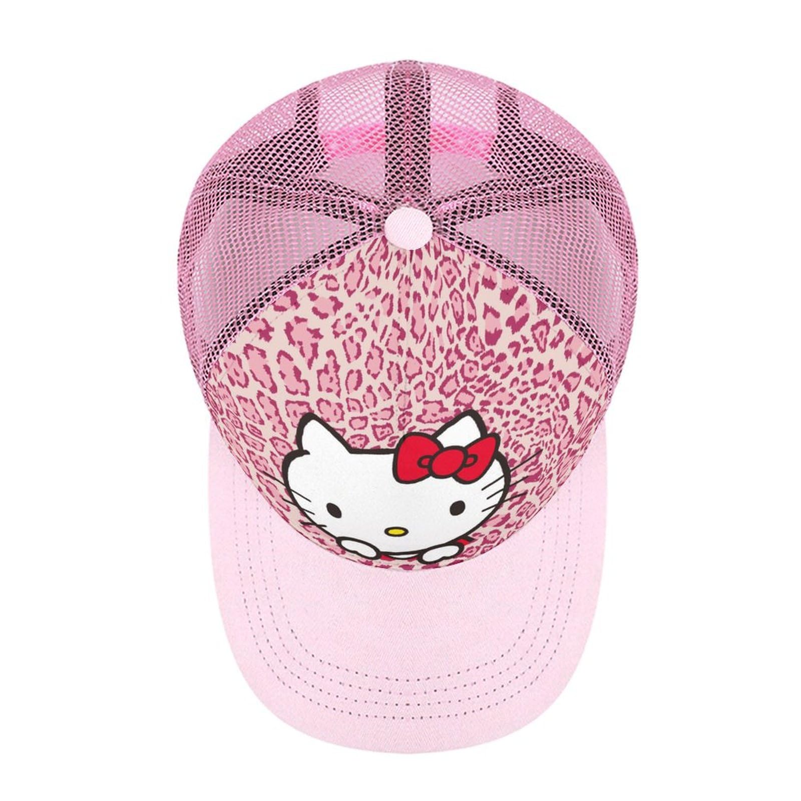Amazon.co.jp: メッシュキャップ ハローキティ ピンクのヒョウ柄