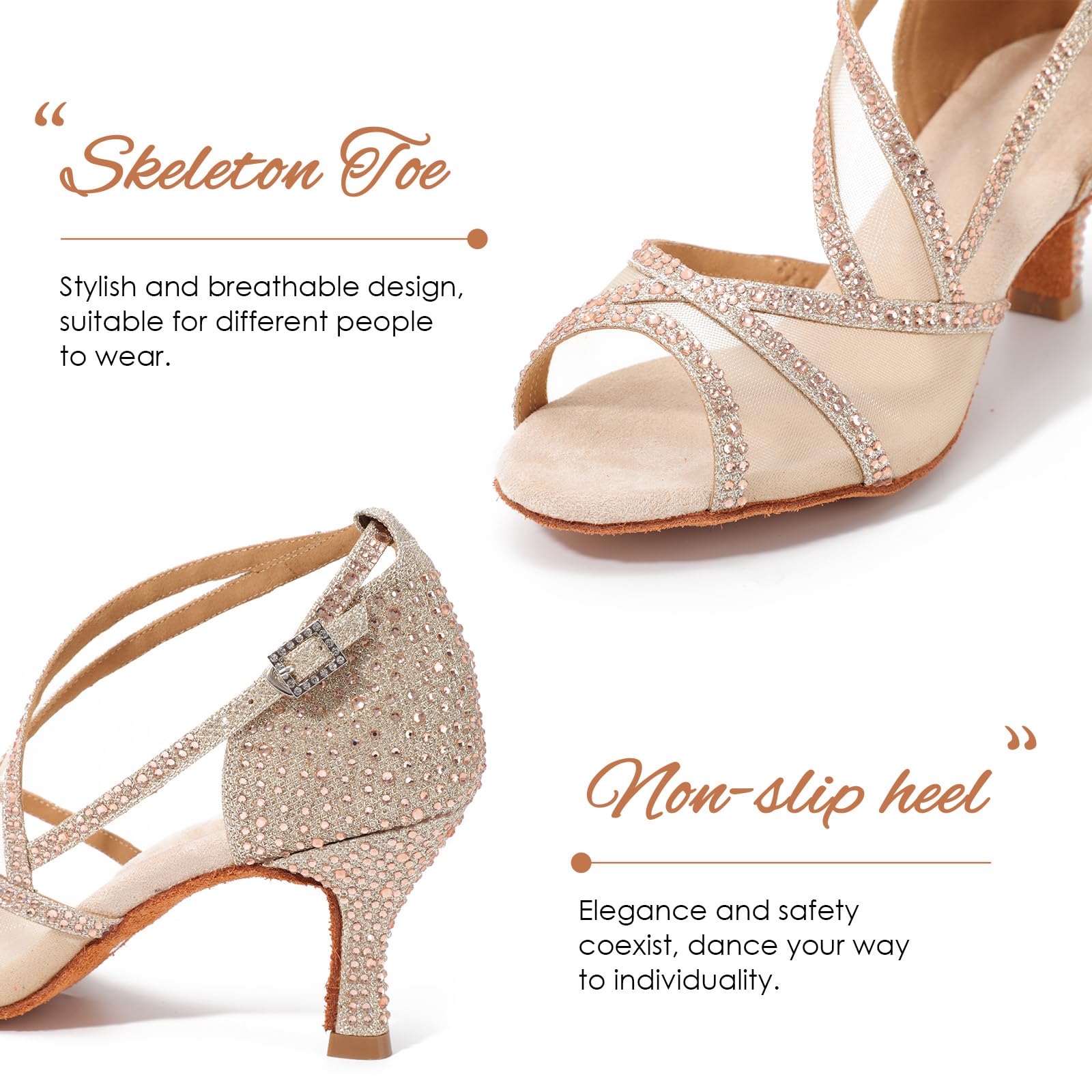 PedreríA Zapatos de Baile Latino para Mujer Salsa SalóN Tango Moderna Bachata Zapatos