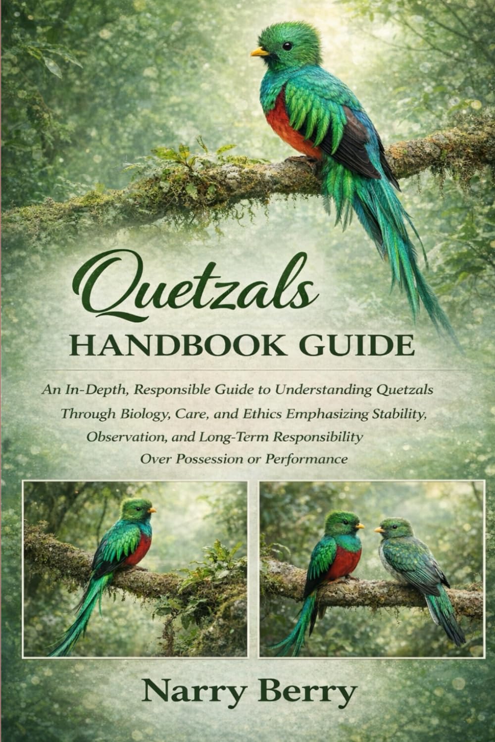 QUETZALS HANDBOOK GUIDE: An In-Depth, Responsible Guide to Understanding Quetzals Through Biology, Care, and Ethics Emphasizing Stability, ... Responsibility Over Possession or Performance