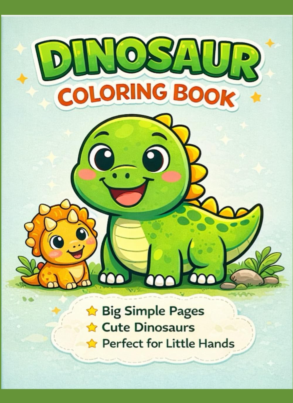 Dinosaur Coloring Book for Toddlers: Fun & Easy Coloring Pages!