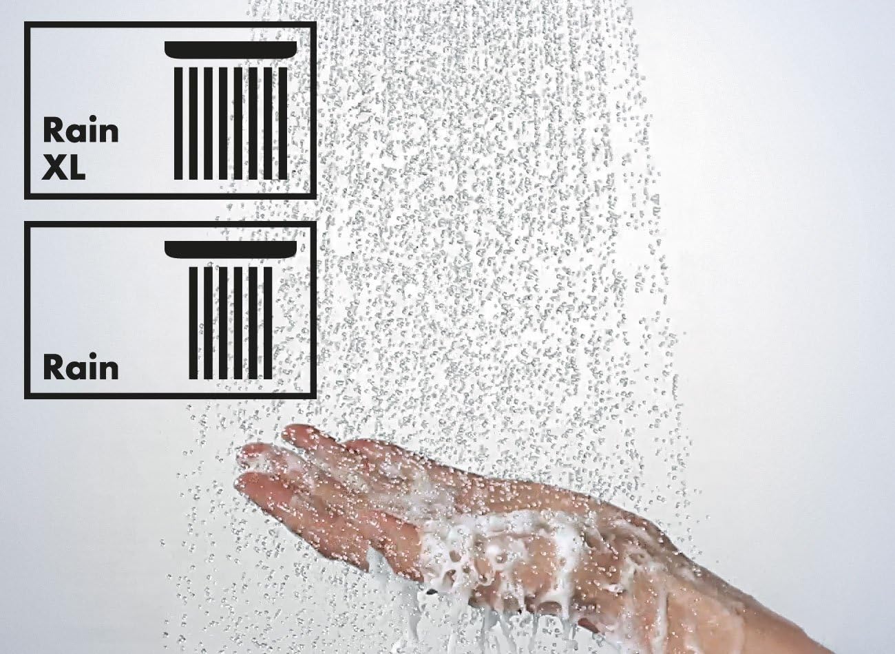 hansgrohe Raindance Select S 240 overhead shower with ceiling connector and 2 spray modes, chrome 26467000