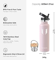 Super Sparrow rozsdamentes acél termoszpalack, BPA-mentes - cseresznyevirág - 620 ml 3