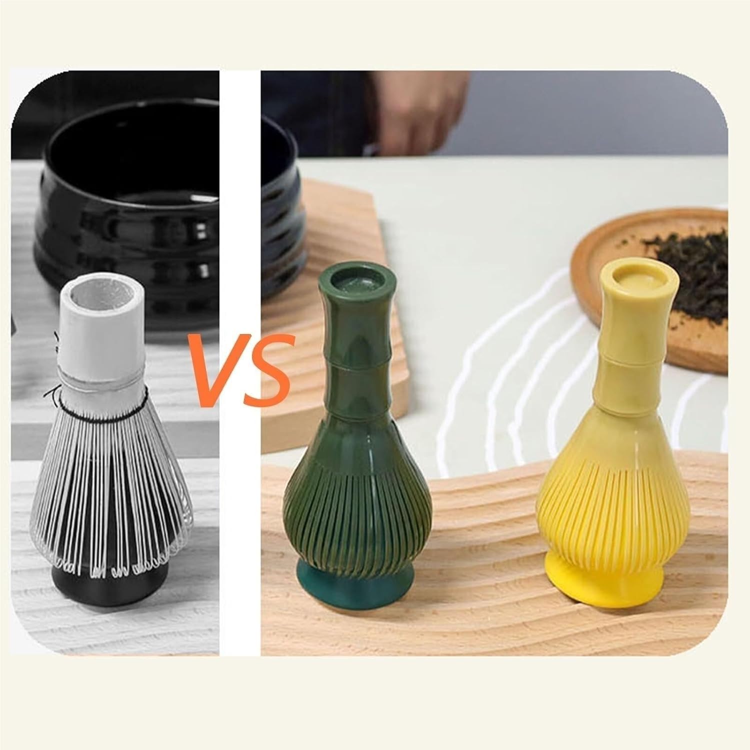 2025 New Silicone Matcha Whisk, Resin Matcha Whisk, Matcha Whisk Set, Silicone Matcha Whisk with Stand, Matcha Tea Whisk, Matcha Whisk for Green Tea Powder Matcha(3pcs)