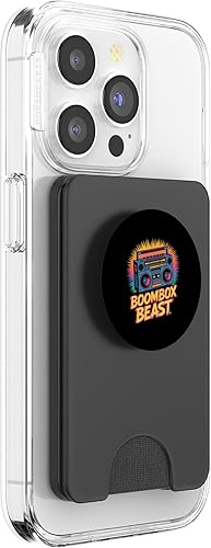 Miniatura 4 de Boombox Beast Retro 80s Hip Hop Street Music Vibes PopSockets PopWallet for MagSafe