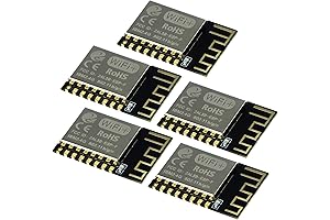 JacobsParts ESP8266 ESP-12F Premium WiFi Microcontroller (5-Pack) – Arduino, NodeMCU, MicroPython Compatible