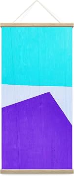 bestdeal depot Hanging Poster Geometrical Patterns XVIII Abstract Colorful Geometric Hallway Minimalist Mixed Media Multicolor Patterns Poster Prints Wall Art for Living Room, Bedroom - 18"x36"
