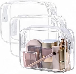 3-Pack Storage Bags Waterproof Coating & Multi-Compartment Size:25*18*6.5cm