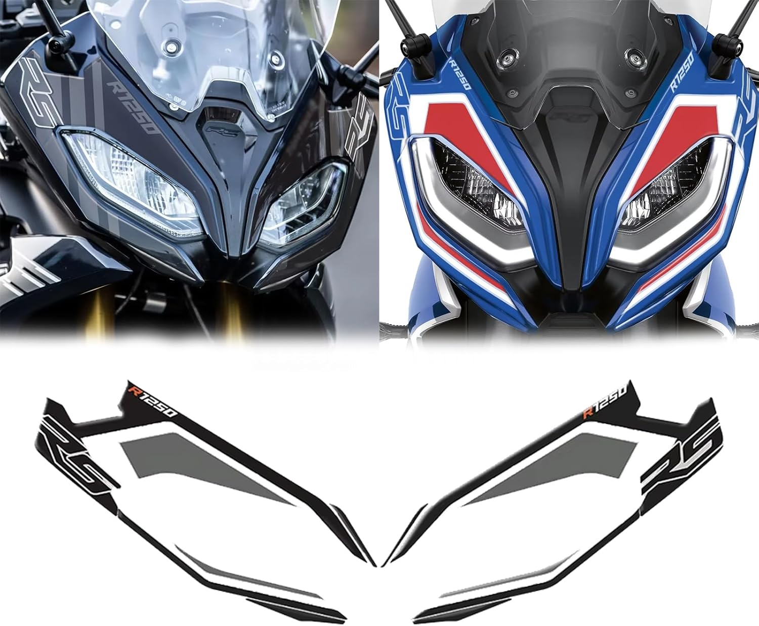 Suitable for R1250RS r1250rs triple black motorcycle front fairing protection sticker R 1250 RS 2018-2024 (C)