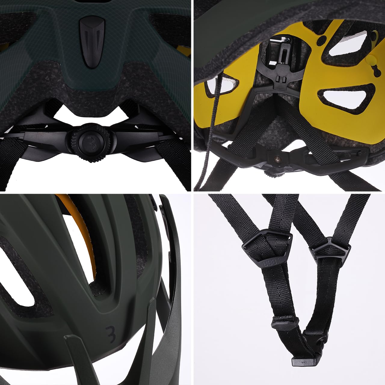 BBB Cycling Dune 2.0 BHE-22T - Casco da bici per adulti con visiera rimovibile e borsa da viaggio