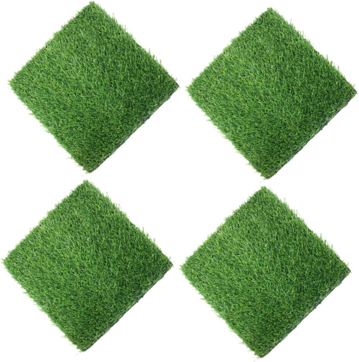 4pcs Artificial Grass Mat Lifelike Turf for Use for Dog Potty Training Garden Decoration and Landscape Design Realistic Fake Grass Rug No Maintenance Needed