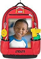 Vista 1 de Hallmark Keepsake Adorno de Navidad, año 2021, mochila de recuerdos escolares marco de fotos