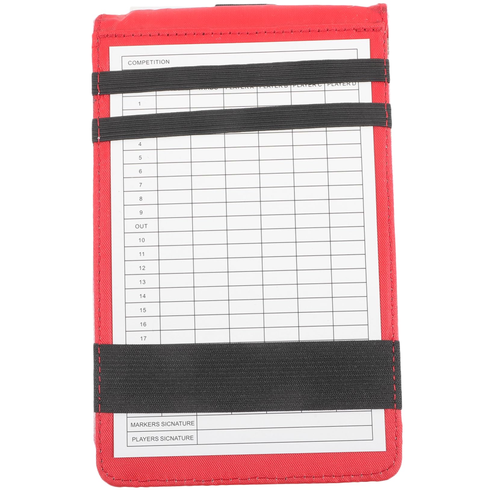 Mikikit Golfs Scorebook Fashionable Record Notebook Golf Scorecards Protector Portable Book