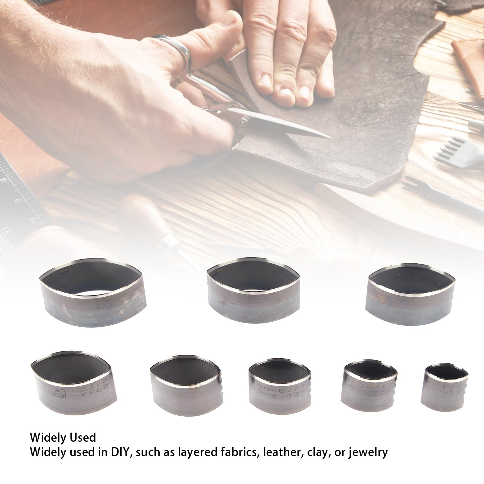 Leder Stanzwerkzeug Set 8-tlg - Tropfenförmige Stanzen Für Lederhandwerk