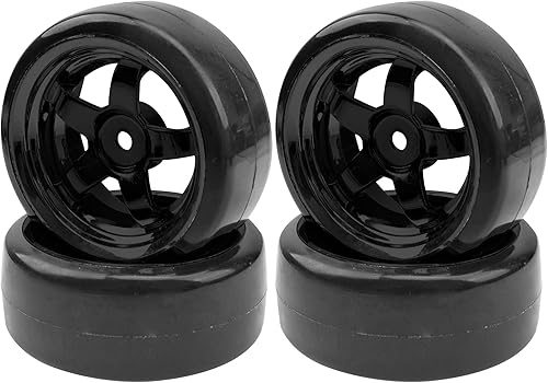 Miniatura 8 de Llantas de plástico duro de 110 RC Drift y llantas de cubo hexagonal de 0.472 in compatibles con Traxxas HSP Tamiya Kyosho Himoto HPI Redcat 110