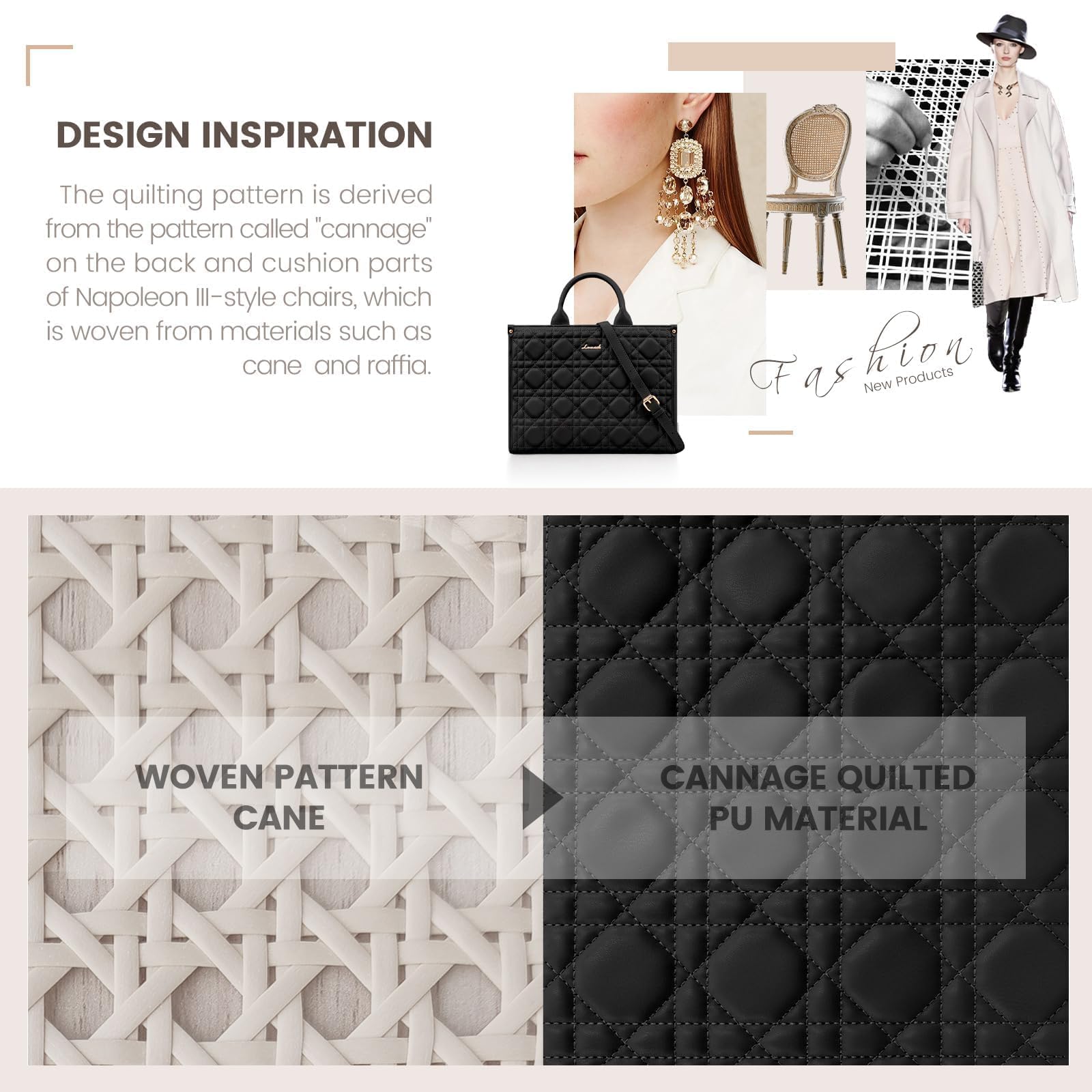 LOVEVOOK Purses and Handbags for Women, Handbags Shoulder Bags Black Purses and PU Leather Top Handles for Lady