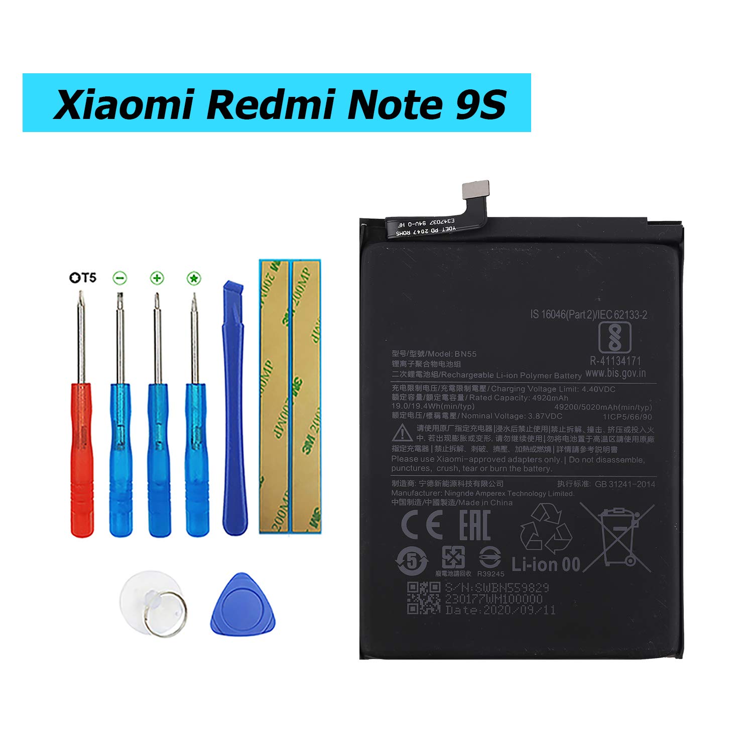 Amazon.com: Vvsialeek BN55 Replacement Battery Compatible with MI